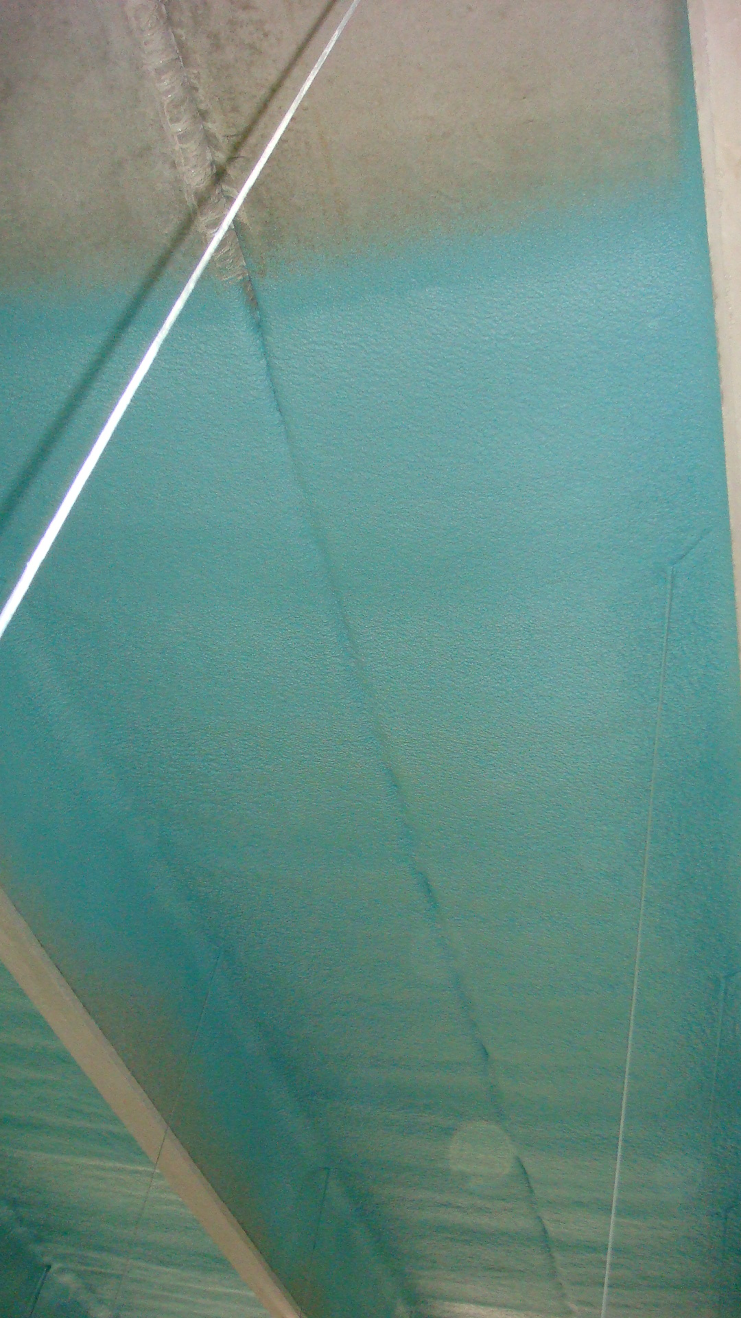 Wood and steel substrate coated as one continuous system