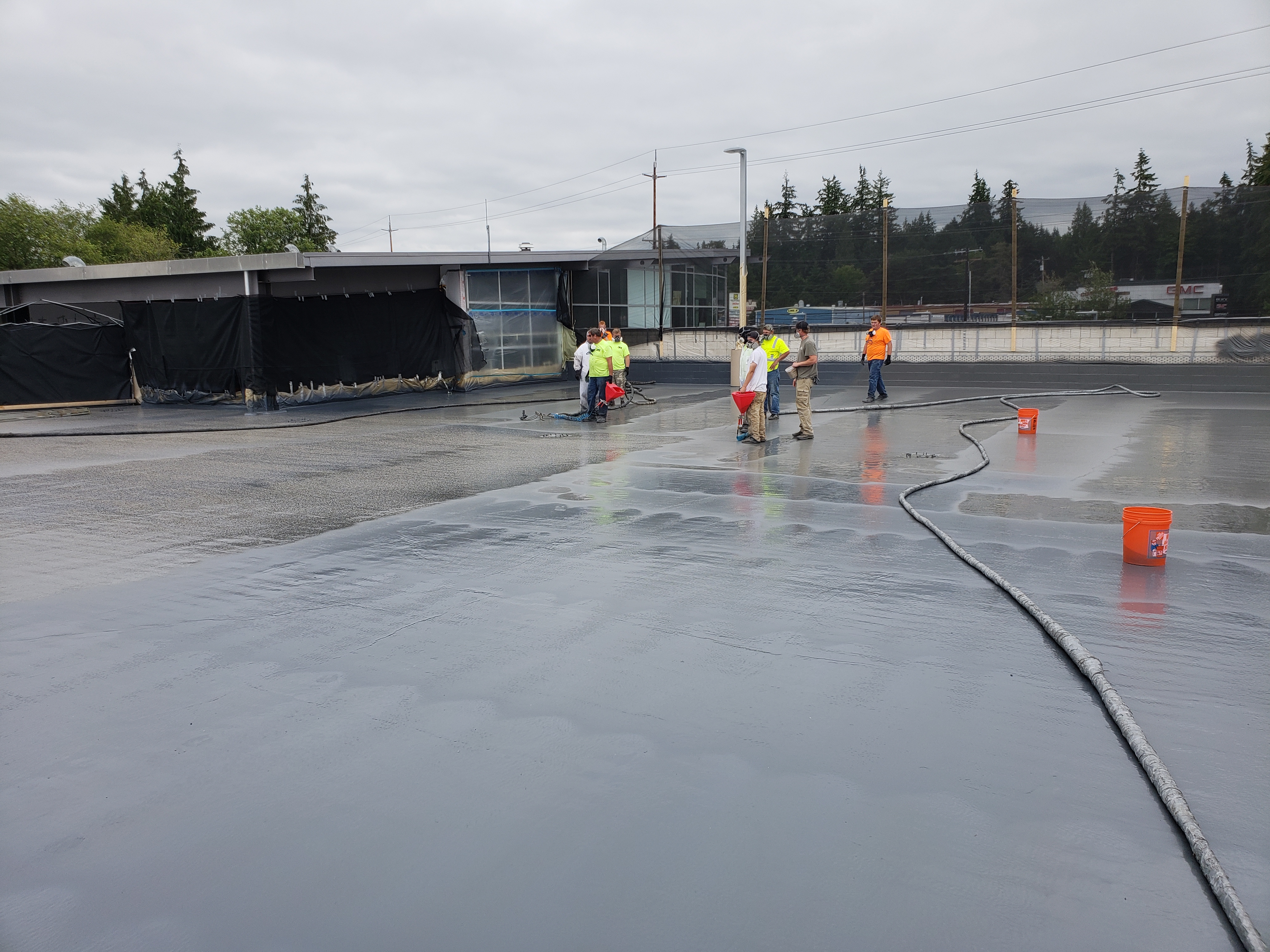 Roof coating project using multi-surface primer